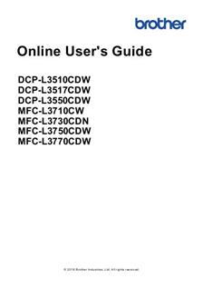 Brother MFC L3710 CW manual. Camera Instructions.